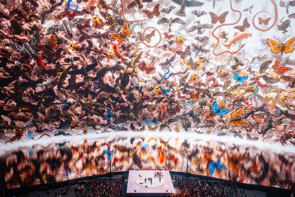 "U2 performing at Sphere in Las Vegas on Sept 30 2023 (7)" by Phillip Lebowitz is licensed under CC BY-SA 4.0. To view a copy of this license, visit https://creativecommons.org/licenses/by-sa/4.0/?